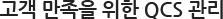 고객 만족을 위한 QCS 관리